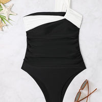 High-grade Swimsuit Solid Color One-piece