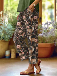 Printed Women's Casual Pants With Pockets