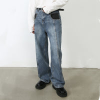 Vintage Jeans Men's Special-interest Design Pants