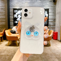 Compatible with Apple , Mobile Phone Shell Transparent Tide Brand Epoxy Glitter Starry Sky