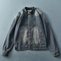 Stand Collar Retro Do The Old Cowboy Jacket Stitching Overalls Men
