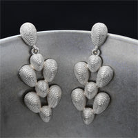 European And American French-style Vintage Plain Gold Earrings