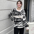 Half Velvet Ink Jungle Pajamas Women's Loose