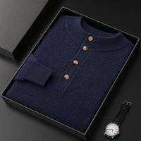 Half-height Cardigan Collar Knitted Loose Casual Fashion Oversized Knit Wool Sweater