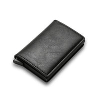 Portable Light Weight ID Credit Bank Card Holder Wallet Luxury Brand Men Women Anti Rfid Blocking Protected Magic Leather Slim Mini Small Money Wallets Case