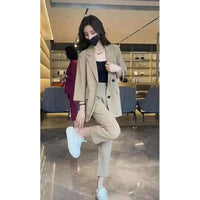 Women's Stylish And Elegant Suit Set Formal Pants And Casual Jacket
