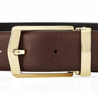 First Layer Cowhide Men's Simplicity Pin Buckle Belt