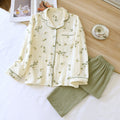 Springautumn Pajamas For Women Double-layer Gauze Loungewear