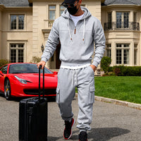 Mens Sports Hoodie And Sweatpants Set