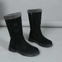 Womens Thick-soled Fleece-lined Extra-thick Boots From Europe And The US