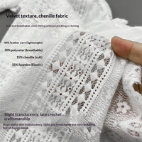 Lace Crochet Hollow-Out Knit Top Can Be Worn As An Inner Or Outer Layer Slimming And Sun-Protective Cover-Up