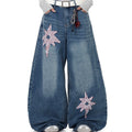Retro XINGX Patch Machete Jeans Loose Wide Leg Pants