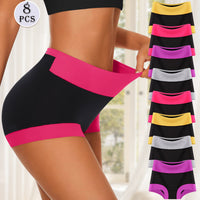Color Matching High Waist Briefs Women's Underwear