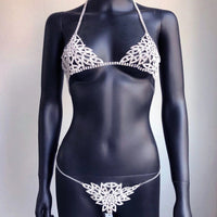 Demon Eye Rhinestone Body Chain Set