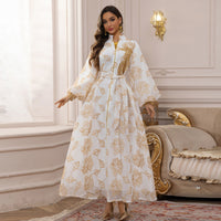 Women's Fashion Floral Print Long Sleeve Dress