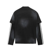 American Design Letter Fake Two-piece Long Sleeve