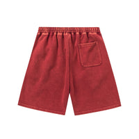 Embroidered Loose Drawstring Shorts