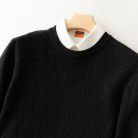 Autumn And Winter New Pure Color Men's Knitted Base Cardigan