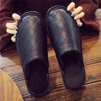 Home Leather Slippers For Men And Women