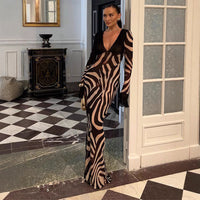 Fashionable Sexy V-neck Slim-fit Dress For Women