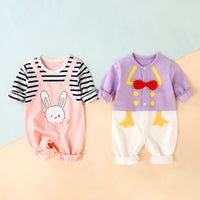 Long-sleeved Romper Girl Baby Clothes Autumn Suit