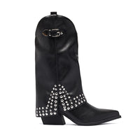 Spring And Autumn Pointed Knight Boots Women