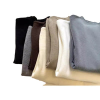 Simple Casual Stand Collar Shoulder Long Sleeve Sweater