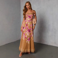Printed Sexy Fashionable Strap Dress For Women