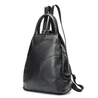 Multifunctional Large Capacity First Layer Cowhide Women's Backpack