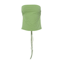 Pure Color Tied Tube Top Backless Wrap Chest Inner Wear