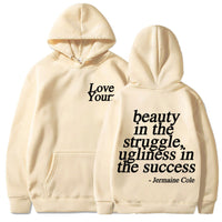 Cole Dreamville Love Yourz Lyrics Print Hooded Vintage Fas
