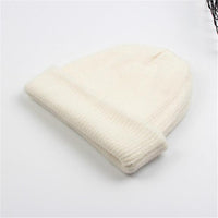 Angora Rabbit Fur Knitted Woolen Hat