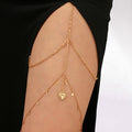 Creative Simple Multilayer Star Moon Elastic Thigh Chain Women