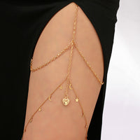 Creative Simple Multilayer Star Moon Elastic Thigh Chain Women