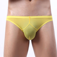 Men's Ice Silk Underwear Transparent Triangle