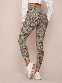 Women's Printed Stretch High Waist Belly-contracting Yoga Pants