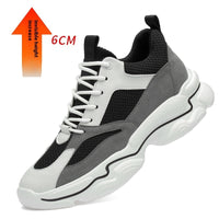 Men's Fashion Cowhide Mesh Lining Sneakers