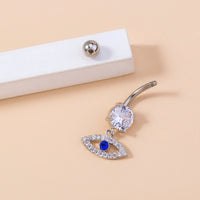 Personality Micro Inlaid Eye Elly Button Nail