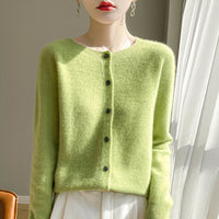 Cardigan Plus Size Coat Loose Round Neck Sweater