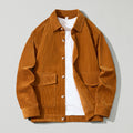 Men's Corduroy Shirt Coat Loose Cotton Casual Shirt