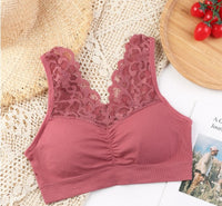 Lace Plus Size Plus-sized Seamless Beauty Back Tube Top Without Steel Ring Women