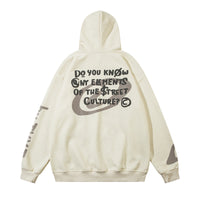 Creative Cartoon Foam Printed Hoodie Casual Top