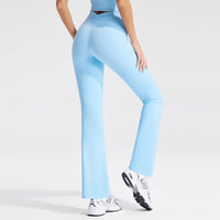 V Waist Yoga Pants Fitness Trousers High Waist Pleating