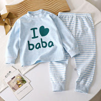 Children's Underwear Suit Pure Cotton Long Johns Top & Bottom Warm Loungewear