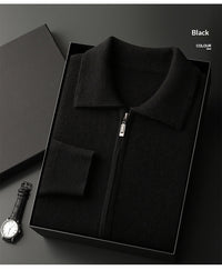 Men's Solid-Color Warm Knitted Cardigan