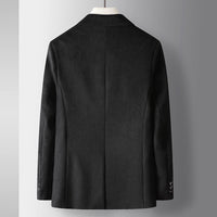 Woolen Business Leisure Wool Suit Coat Solid Color