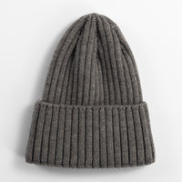 Knitted Hat Women's Korean-style Versatile Solid Color Woolen Hat Women's Outdoor Thickened Warm Beanie Hat