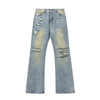 Men's Summer Fashion Brand Distressed Bootcut Pants