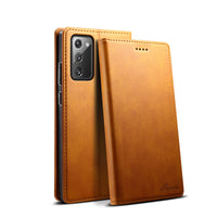 Calfskin Simple Mobile Phone Holster With Adsorption Stand