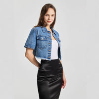 Casual Versatile Slimming Coat Denim Women's Wear Coat